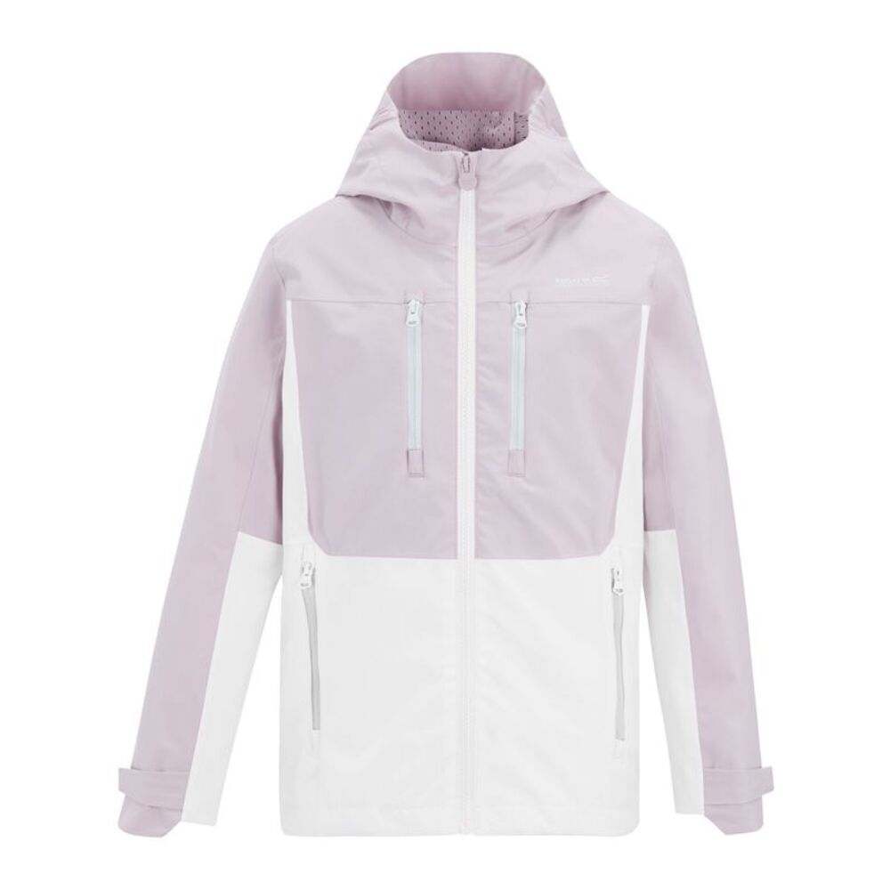 Regatta Childrens/Kids Highton Monochrome Waterproof Jacket / Black/White